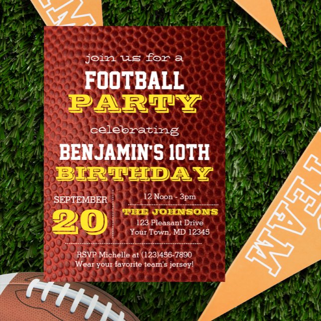 Einladung von Football Gold Jeden Anlaß (Von Creator hochgeladen)