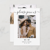 Einladung von Foto Hochzeit