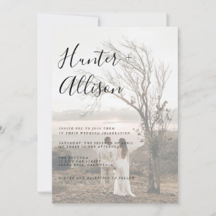 Einladung von Foto Hochzeit