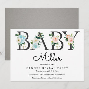 Einladung von Frauen - Baby Shower Boy oder Girl