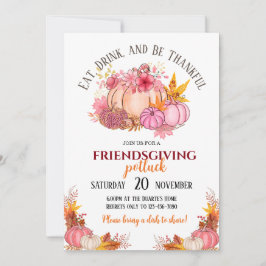 Einladung von Friendsgiving Potluck
