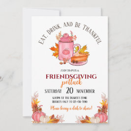 Einladung von Friendsgiving Potluck