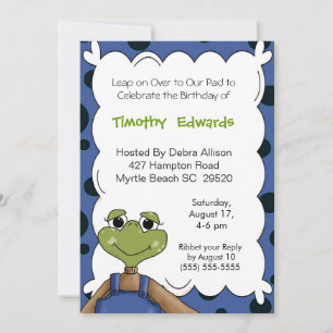 Einladung von Frosch zum Geburtstag