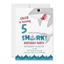 Einladung von Fun Shark Birthday