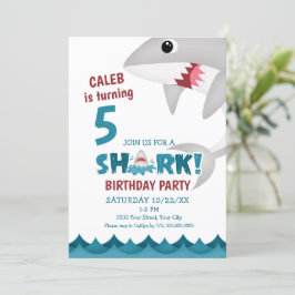 Einladung von Fun Shark Birthday