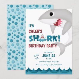 Einladung von Fun Shark Birthday