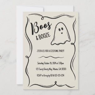 Einladung von Funky Ghost Adult Halloween-Party