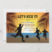 Einladung von Fußball-Silhouetten