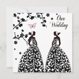 Einladung von Gay & Lesbian zur Hochzeit mit zwei