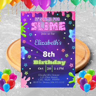 Einladung von Girl Slime zum Geburtstag