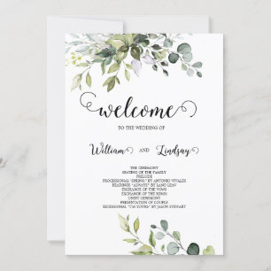 Einladung von Greenery Wedding
