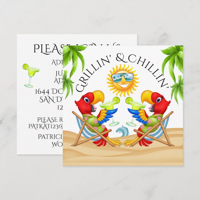 Einladung von Grillin & Chillin (Vorne/Hinten)