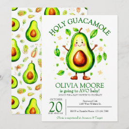 Einladung von Heiliger Guacamole Avocado Kinderdus