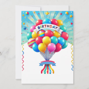 Einladung von hellen Balloons