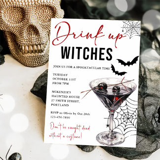 Einladung von Hexen Halloween-Party trinken