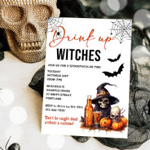 Einladung von Hexen Halloween-Party trinken
