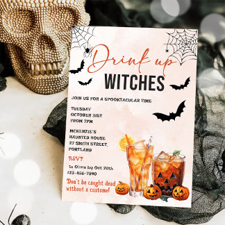 Einladung von Hexen Halloween-Party trinken
