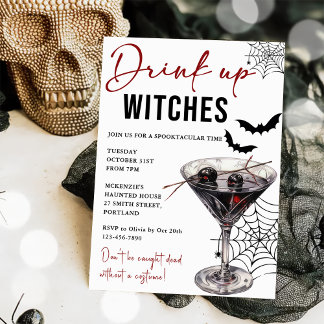 Einladung von Hexen Halloween-Party trinken