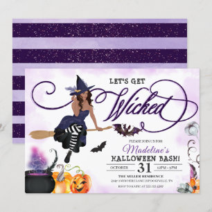 Einladung von Hexenmeister Halloween-Party