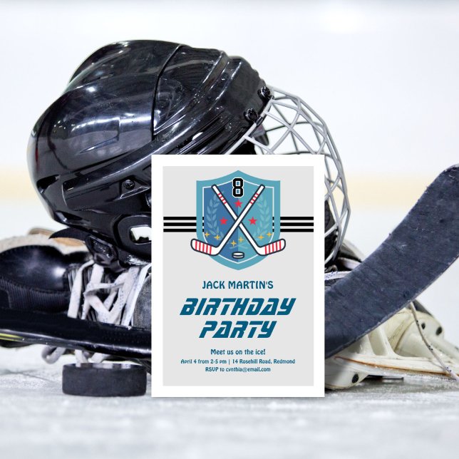 Einladung von Hockey Birthday (Von Creator hochgeladen)