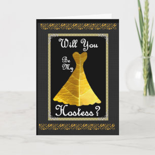 Einladung von Hostess Wedding - GOLD Gown