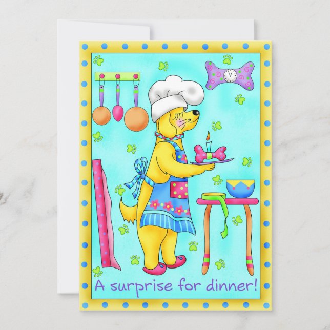 Einladung von Hunden Koch (Vorderseite)