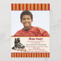 Einladung von Inline-Skate-Foto