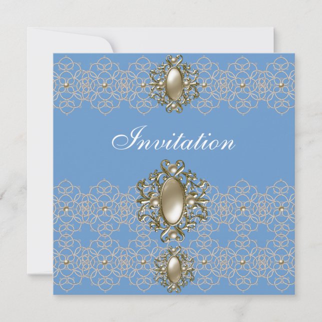 Einladung von Jeden Anlässen Jugendstil-Spitzen-Ju (Vorderseite)