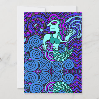 Einladung von jeden Anlässen, Meerjungfrau