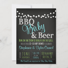 Einladung von Junge GRILLEN Beer und Babydusche