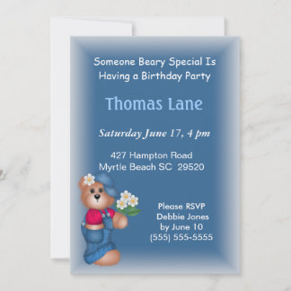 Einladung von Jungen zum Geburtstag