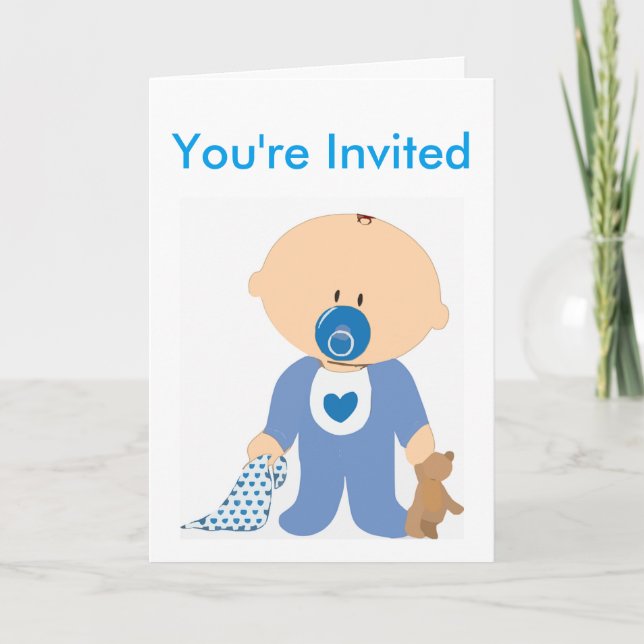 Einladung von Jungen zur Geburtstagsparty (Vorderseite)