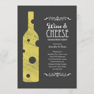 Einladung von Käse und Wein - andere Formulierung