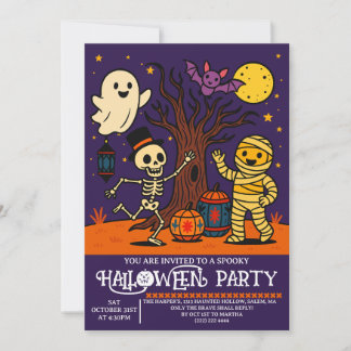 Einladung von Kids Halloween-Party | Halloween-Kar