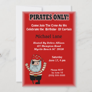 Einladung von Kids Pirate zum Geburtstag