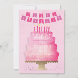 Einladung von Kindergeburtstagen - Hübsch in Rosa