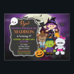 Einladung von Kindern zu Geburtstag<br><div class="desc">Kinder Halloween Einladung / Halloween Party Einladung / Halloween-Party Einladungen Alle Designs sind © Happy Panda Print</div>