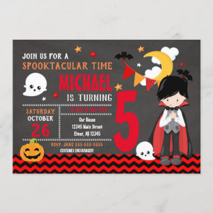 Einladung von Kindern zu Geburtstag - Vampire-Part