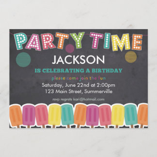 Einladung von Kindern zum Geburtstag - Party