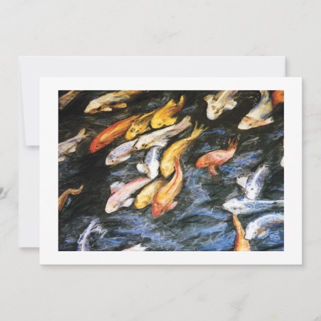 Einladung von Koi Fish (Vorderseite)