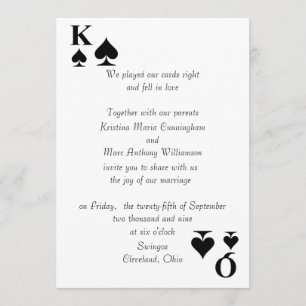 Einladung von Königen und Königinnen zur Hochzeit 