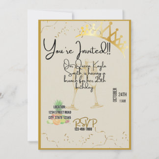 Einladung von Königin Birthday