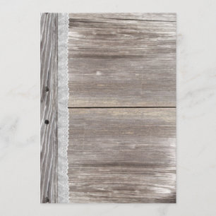 Einladung von Lace Barn Wood Wedding