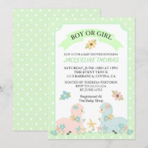 Einladung von Lama Baby Shower Gender Reveal