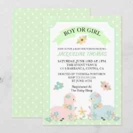 Einladung von Lama Baby Shower Gender Reveal