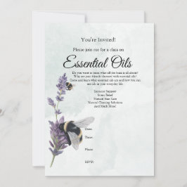 Einladung von Lavendel und Bienen