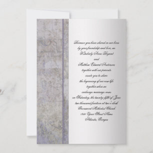 Einladung von Lavendel und Silver Grunge