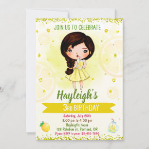 Einladung von Lemon Fruchtgeburtstag Einladung Cit