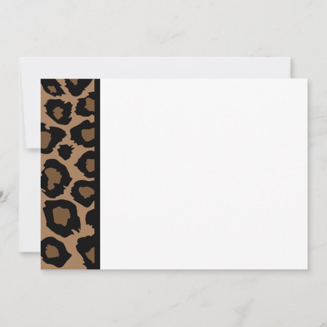 Einladung von Leopard-Druckplatten (Vorderseite)
