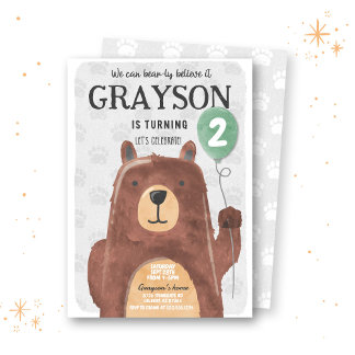 Einladung von Little Bear zum Geburtstag